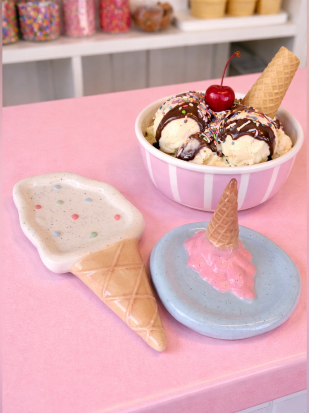 Target Bullseye Ice Cream Trinket Dish Set
